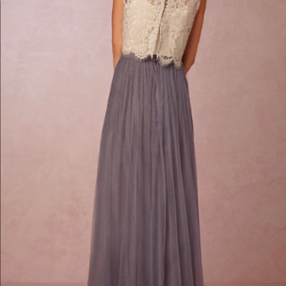 Floor length tulle skirt.  Jenny Yoo. Size 4. - Picture 2 of 8